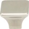 Jeffrey Alexander 1-1/4" Overall Length Polished Nickel Square Marlo Cabinet Knob 972L-NI - alternate 2